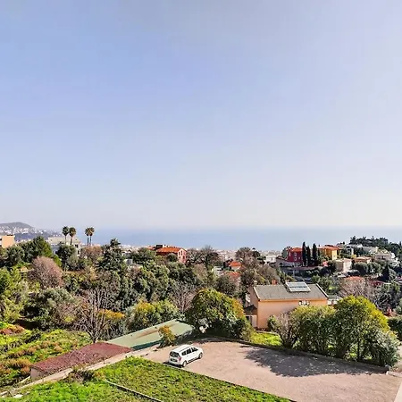 3br Flat With Sea View Balcony - Pool & Parking * Niza